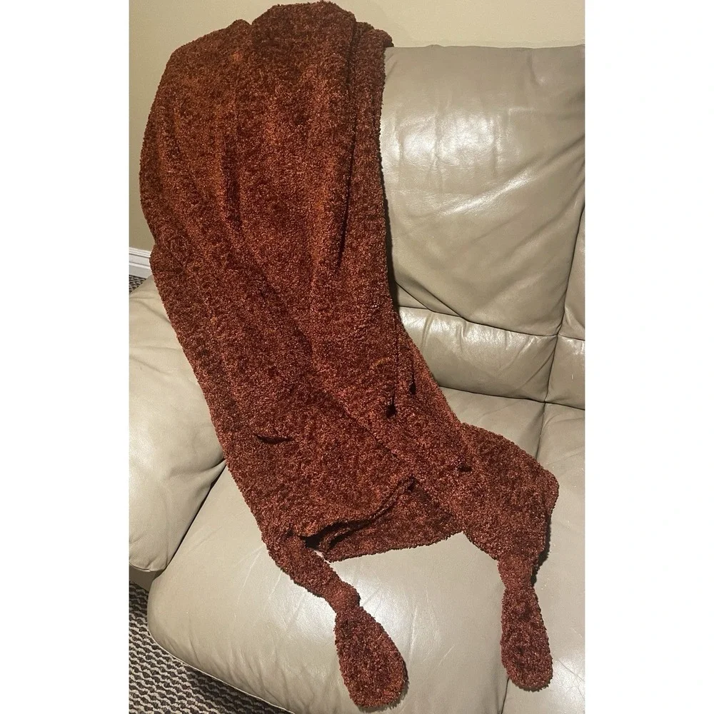 Pier 1 Soft Luxe Chenille Throw Blanket 46